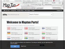 Tablet Screenshot of maptunparts.com